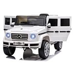 Homcom Compatible 12v Battery-powered Kids Electric Ride On Car Mercedes Benz G500 Toy With Parental Remote Control Music Lights Mp3 Suspension Wheels