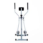 Homcom Cross Trainer Elliptical Machine Air Walker With Lcd For Home Gym, Silver And Black