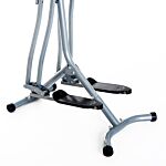 Homcom Cross Trainer Elliptical Machine Air Walker With Lcd For Home Gym, Silver And Black