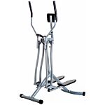 Homcom Cross Trainer Elliptical Machine Air Walker With Lcd For Home Gym, Silver And Black