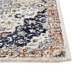 Area Rug Beige And Blue Polypropylene Polyester 80 X 150 Cm Oriental Vintage Pattern Living Room Accessories Beliani