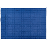 Weighted Blanket Navy Blue Polyester Fabric Glass Beads Filling Rectangular 135 X 200 Cm 8kg 17.64lb Quilted Beliani