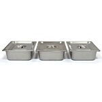 Kukoo 3 Pan Wet Well Bain Marie