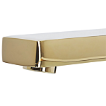 Basin Tap Gold Metal Bathroom Single Lever Glossy Finish Faucet Modern Beliani