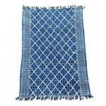 Handmade Indigo Throw - 170x120cm - Midnight Heerak