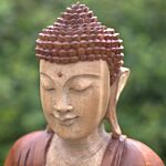 Hand Carved Buddha Statue - 60cm Teaching Transmission