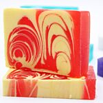 Handcrafted Soap 100g Slice - Strawberry