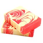 Handcrafted Soap 100g Slice - Strawberry