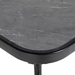 Outsunny Square Outdoor Table, Patio Bistro Coffee Table With Faux-marbled Top And 42mm Umbrella Hole For Garden