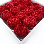 Craft Soap Flower - Ext Large Peony - Red - Pack Of 10