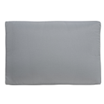 Cushion Covers Set For Garden Set Grey Polyester Fabric Seat And Back Cushion Cases Beliani