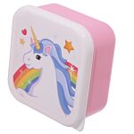 Lunch Boxes Set Of 3 (s/m/l) - Enchanted Rainbow Unicorn