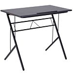 Vinsetto Computer Desk Writing Workstation Art Drawing Drafting Board Craft Table Tiltable Tabletop Adjustable Height Black 90l X 50w X 76-116.5h Cm