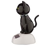 Collectable Lucky Black Cat Solar Powered Pal