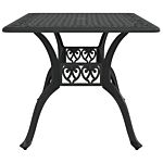 Vidaxl Garden Table Black 150x90x72 Cm Cast Aluminium