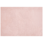 Faux Rabbit Fur Rug Pink Artificial Polyester Fur 160 X 230 Cm Soft Shaggy High Pile Rug Beliani