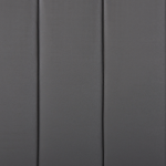 Panel Bed Grey Faux Leather Upholstery Eu King Size 5ft3 With Slatted Base Headboard Beliani