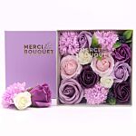 Square Box - Lavender Rose & Carnation