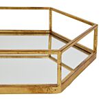 Gold Hexagon Set Of Two Trays