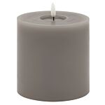 Luxe Collection Melt Effect 5x5 Grey Led Wax Candle