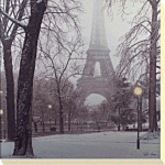 A Foggy Day In Paris By Rod Chase - Canvas Print