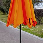 Outsunny 2.7m Patio Tilt Umbrella Sun Parasol Outdoor Garden Sun Shade Aluminium Frame With Crank（orange）