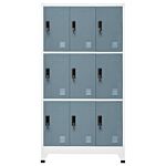 Vidaxl Locker Cabinet Light Grey And Dark Grey 90x45x180 Cm Steel
