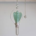 Angel Pendulum With Ring- Green Adventurine