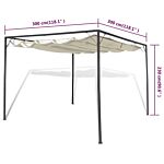 Vidaxl Garden Gazebo With Retractable Roof Canopy