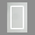 Bathroom Mirror Cabinet With Led White 40 X 60 Cm Modern Beliani