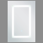 Bathroom Mirror Cabinet With Led White 40 X 60 Cm Modern Beliani