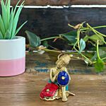 Brass Buddha Figure - Thinking - 6.5 Cm