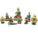 Brass Buddha Figure - Thinking - 6.5 Cm