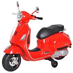 Homcom Kids Ride On Motorcycle, 6v, W/led Lights-red