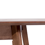 Dining Table Dark Wood 200 X 100 Cm Wooden Legs Rectangular Minimalistic Scandinavian Kitchen Beliani