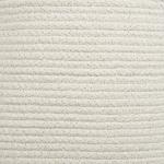 Storage Basket Off-white Cotton With Lid Laundry Bin Boho Accessories Beliani