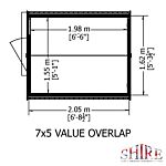 Value Overlap Shed 7 X 5