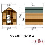 Value Overlap Shed 7 X 5