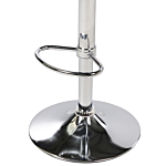 Set Of 2 Bar Stools Light Brown With Footstool Swivel Gas Lift Adjustable Height Modern Beliani