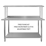 6ft Catering Bench With Single Over-shelf