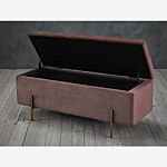 Lola Storage Ottoman Pink