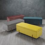 Lola Storage Ottoman Pink