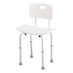 Homcom Bath Chair Shower Stool Safety Seat Bathroom Adjustable Positions Elderly Aids
