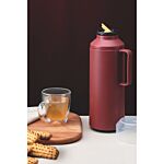 Tramontina Thermal Flask With Cup Lid, Interior Glass Container, Red, 1.0l