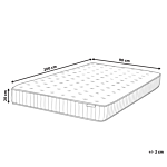 Pocket Sprung Mattress Eu Single Size 3ft Medium Firm With Latex Beliani