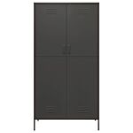 Vidaxl Wardrobe Anthracite 90x50x180 Cm Steel