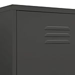 Vidaxl Wardrobe Anthracite 90x50x180 Cm Steel