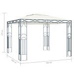 Vidaxl Gazebo 300x300 Cm Cream