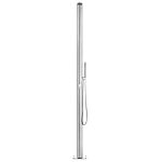 Vidaxl Garden Shower With Grey Base 225 Cm Stainless Steel