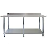 Commercial Stainless Steel Catering Table - 7ft Wide